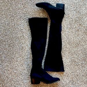 Steve Madden Georgette over the knee black suede boots